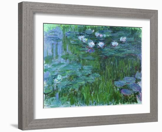 Waterlilies, 1914-17-Claude Monet-Framed Giclee Print