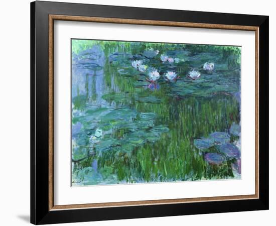 Waterlilies, 1914-17-Claude Monet-Framed Giclee Print