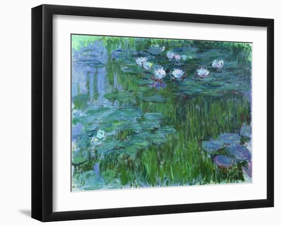 Waterlilies, 1914-17-Claude Monet-Framed Giclee Print