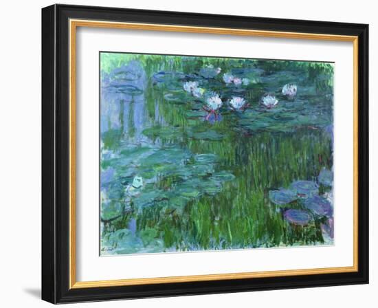 Waterlilies, 1914-17-Claude Monet-Framed Giclee Print