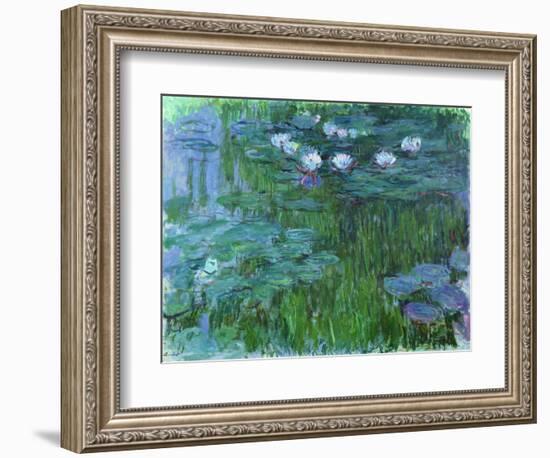 Waterlilies, 1914-17-Claude Monet-Framed Giclee Print
