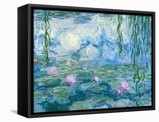 Waterlilies, 1916-19 (Detail)-Claude Monet-Framed Premier Image Canvas