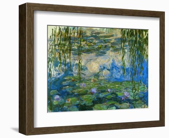 Waterlilies, 1916-1919-Claude Monet-Framed Giclee Print