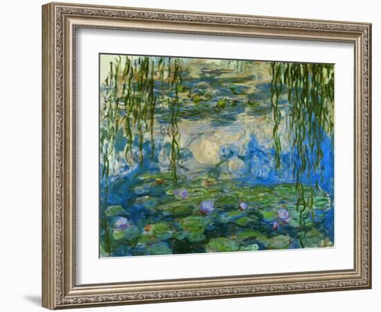 Waterlilies, 1916-1919-Claude Monet-Framed Giclee Print