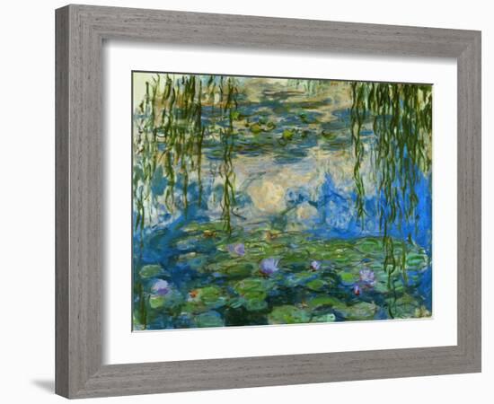 Waterlilies, 1916-1919-Claude Monet-Framed Giclee Print