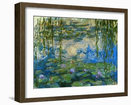 Waterlilies, 1916-1919-Claude Monet-Framed Giclee Print