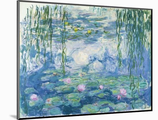 Waterlilies, 1916-19-Claude Monet-Mounted Premium Giclee Print