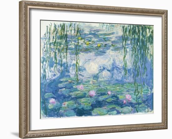 Waterlilies, 1916-19-Claude Monet-Framed Giclee Print