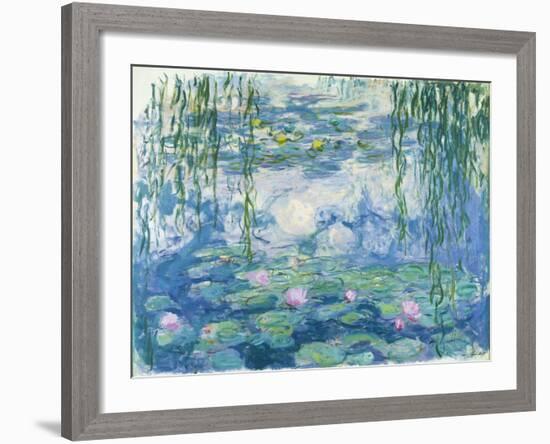 Waterlilies, 1916-19-Claude Monet-Framed Giclee Print