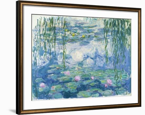 Waterlilies, 1916-19-Claude Monet-Framed Giclee Print