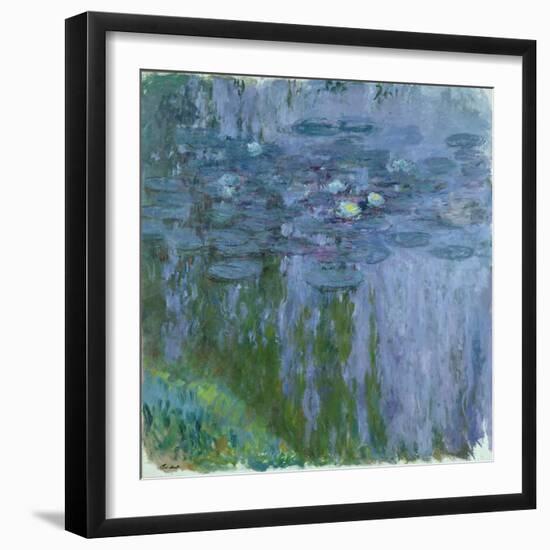 Waterlilies, 1916-19-Claude Monet-Framed Giclee Print