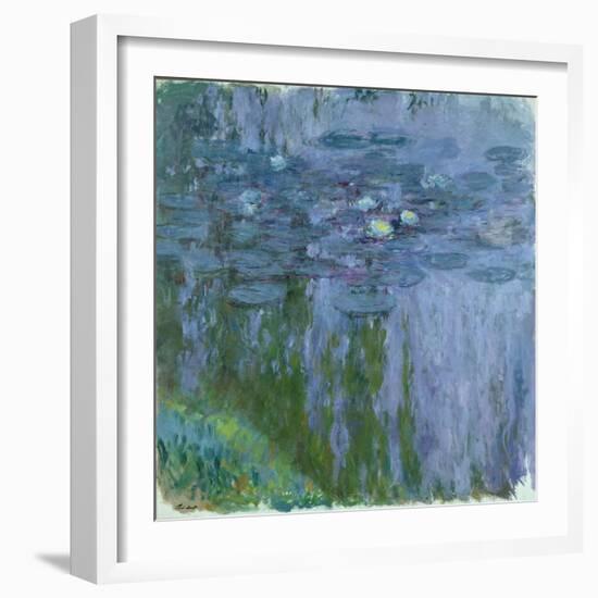 Waterlilies, 1916-19-Claude Monet-Framed Giclee Print