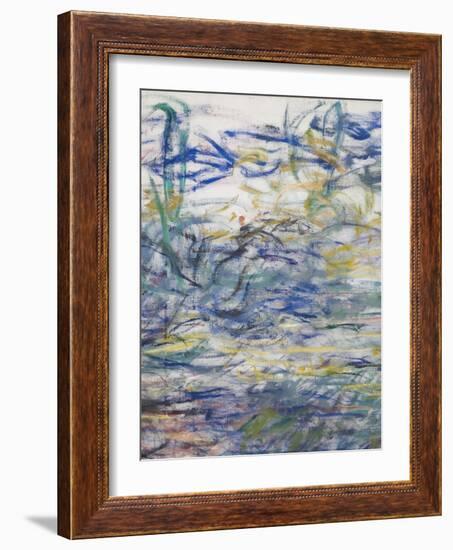 Waterlilies, 1917-19 (Detail)-Claude Monet-Framed Giclee Print