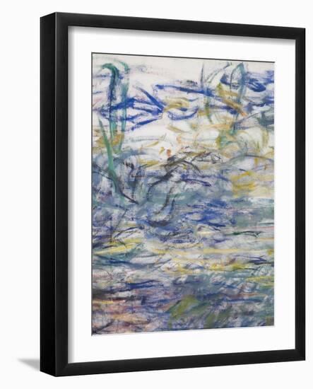 Waterlilies, 1917-19 (Detail)-Claude Monet-Framed Giclee Print