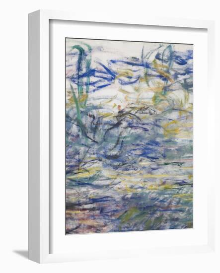 Waterlilies, 1917-19 (Detail)-Claude Monet-Framed Giclee Print