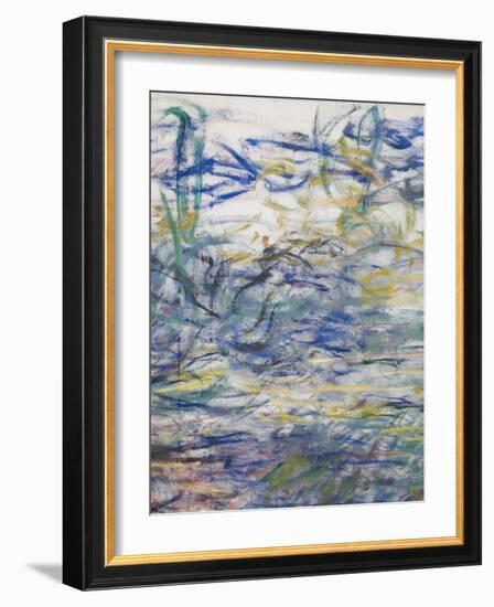 Waterlilies, 1917-19 (Detail)-Claude Monet-Framed Giclee Print