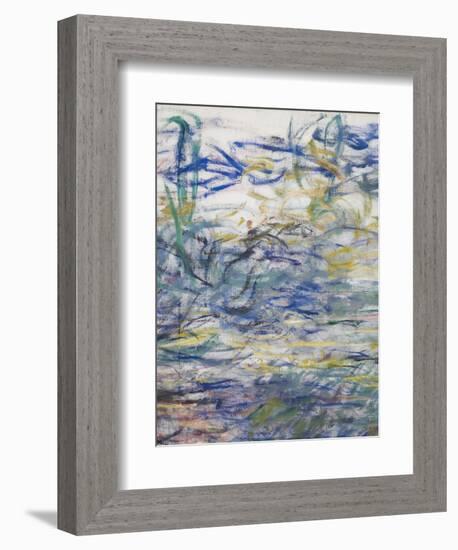 Waterlilies, 1917-19 (Detail)-Claude Monet-Framed Giclee Print