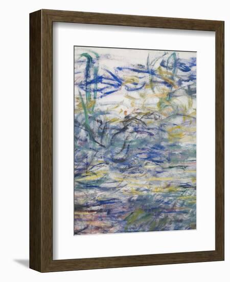 Waterlilies, 1917-19 (Detail)-Claude Monet-Framed Giclee Print