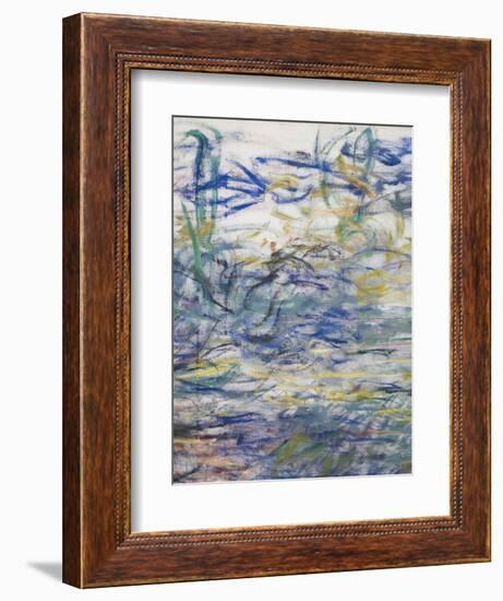 Waterlilies, 1917-19 (Detail)-Claude Monet-Framed Giclee Print