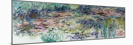 Waterlilies, 1917-19 (oil on canvas)-Claude Monet-Mounted Giclee Print