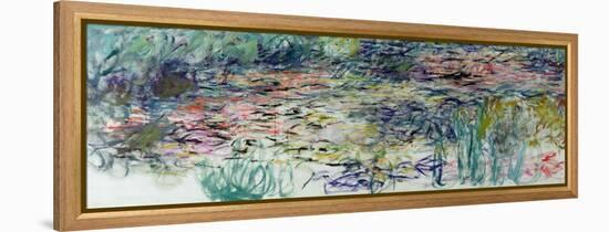 Waterlilies, 1917-19 (oil on canvas)-Claude Monet-Framed Premier Image Canvas