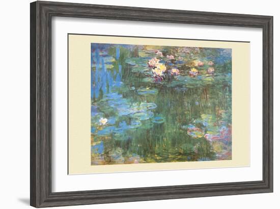 Waterlilies, 1918-Claude Monet-Framed Art Print