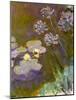 Waterlilies and Agapanthus, 1914-17-Claude Monet-Mounted Giclee Print