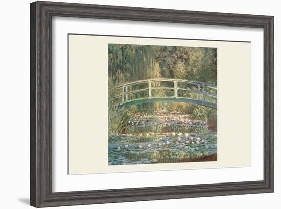 Waterlilies and Japanese Bridge-Claude Monet-Framed Art Print