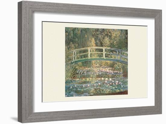 Waterlilies and Japanese Bridge-Claude Monet-Framed Art Print