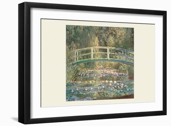 Waterlilies and Japanese Bridge-Claude Monet-Framed Art Print