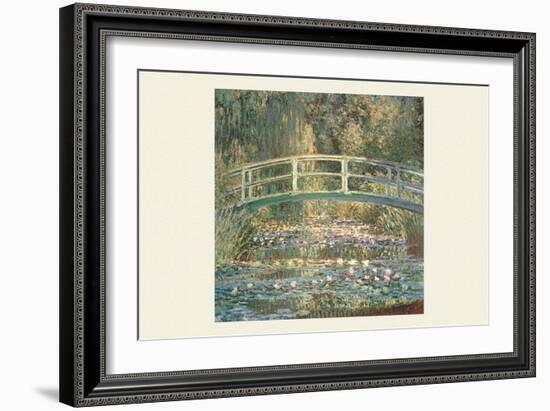 Waterlilies and Japanese Bridge-Claude Monet-Framed Art Print