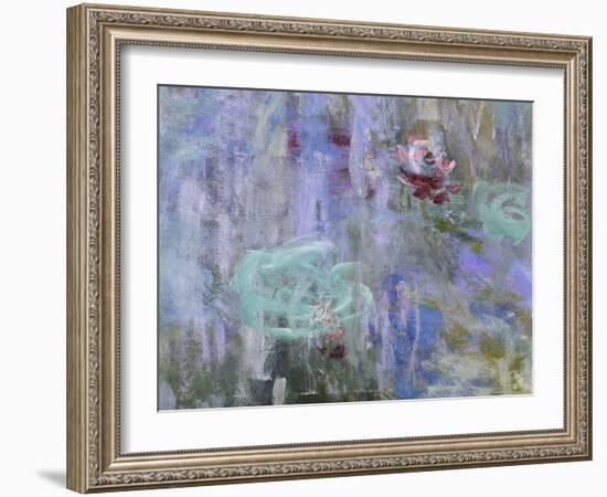 Waterlilies and Reflections of a Willow Tree, 1916-19-Claude Monet-Framed Giclee Print