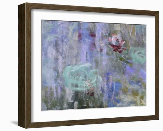 Waterlilies and Reflections of a Willow Tree, 1916-19-Claude Monet-Framed Giclee Print