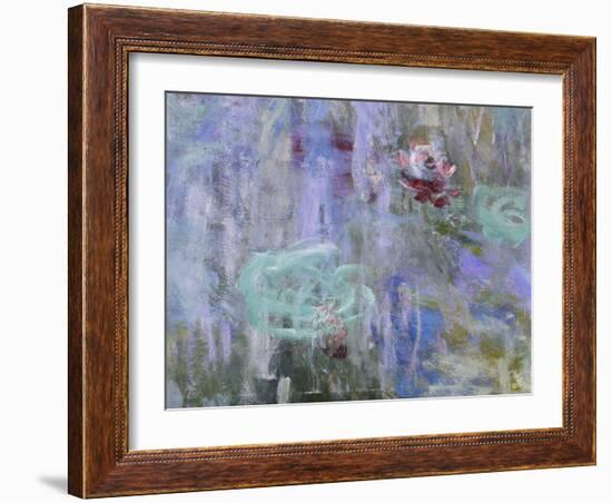 Waterlilies and Reflections of a Willow Tree, 1916-19-Claude Monet-Framed Giclee Print