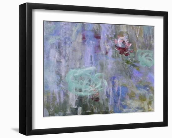 Waterlilies and Reflections of a Willow Tree, 1916-19-Claude Monet-Framed Giclee Print