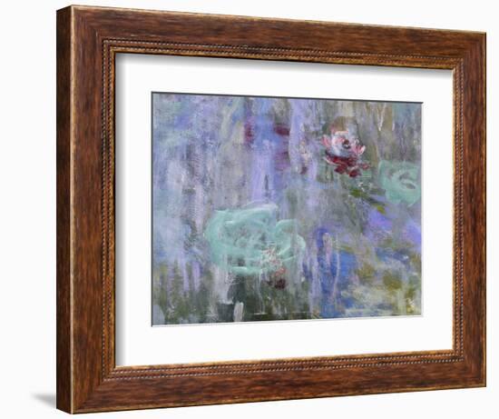 Waterlilies and Reflections of a Willow Tree, 1916-19-Claude Monet-Framed Giclee Print