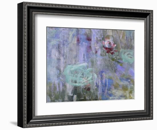 Waterlilies and Reflections of a Willow Tree, 1916-19-Claude Monet-Framed Giclee Print