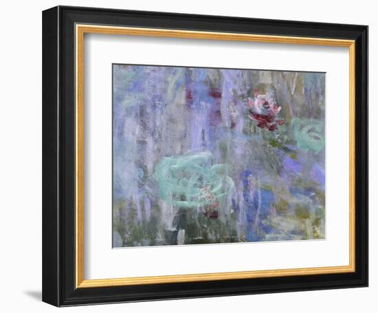 Waterlilies and Reflections of a Willow Tree, 1916-19-Claude Monet-Framed Giclee Print