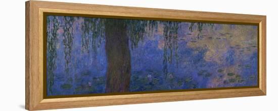 Waterlilies and Willows-Claude Monet-Framed Premier Image Canvas