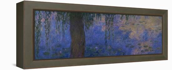 Waterlilies and Willows-Claude Monet-Framed Premier Image Canvas