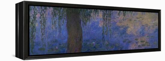 Waterlilies and Willows-Claude Monet-Framed Premier Image Canvas