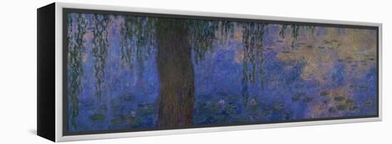 Waterlilies and Willows-Claude Monet-Framed Premier Image Canvas