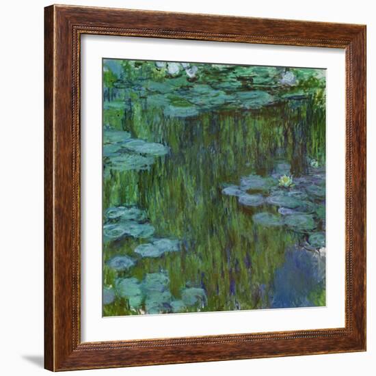 Waterlilies at Giverny, 1918-Claude Monet-Framed Giclee Print