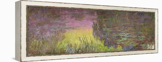 Waterlilies at Sunset, 1915-26 (Oil on Canvas)-Claude Monet-Framed Premier Image Canvas