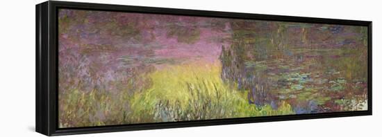 Waterlilies at Sunset, 1915-26 (Oil on Canvas)-Claude Monet-Framed Premier Image Canvas