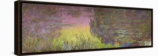 Waterlilies at Sunset, 1915-26 (Oil on Canvas)-Claude Monet-Framed Premier Image Canvas