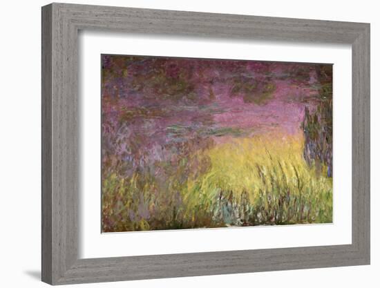 Waterlilies at Sunset, 1915-26-Claude Monet-Framed Giclee Print