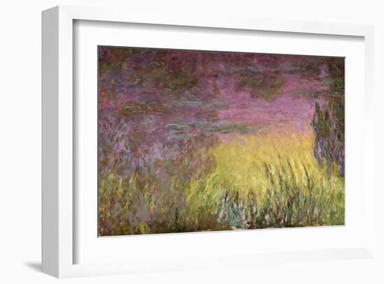 Waterlilies at Sunset, 1915-26-Claude Monet-Framed Giclee Print