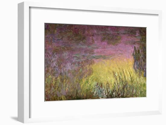 Waterlilies at Sunset, 1915-26-Claude Monet-Framed Premium Giclee Print