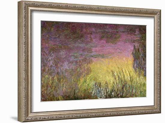 Waterlilies at Sunset, 1915-26-Claude Monet-Framed Giclee Print